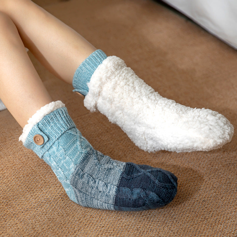 Winter Warm Velvet Sherpa Long Socks