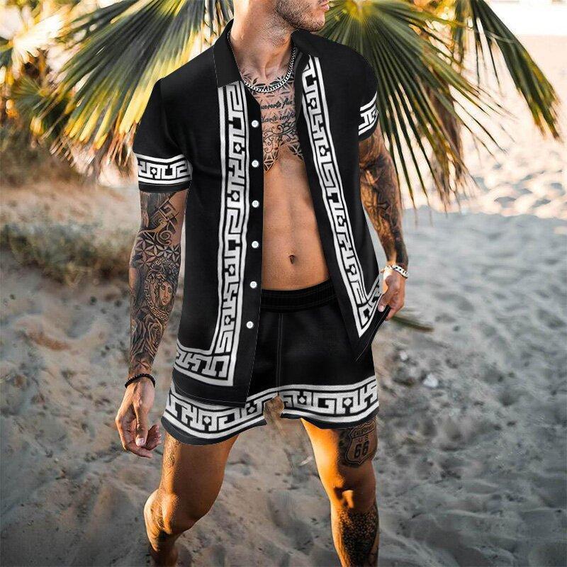 Casual Summer Beach Shorts&shirts for Men-STYLEGOING