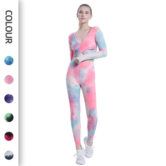 Sexy Dyed Sports Yoga Suits for Women
