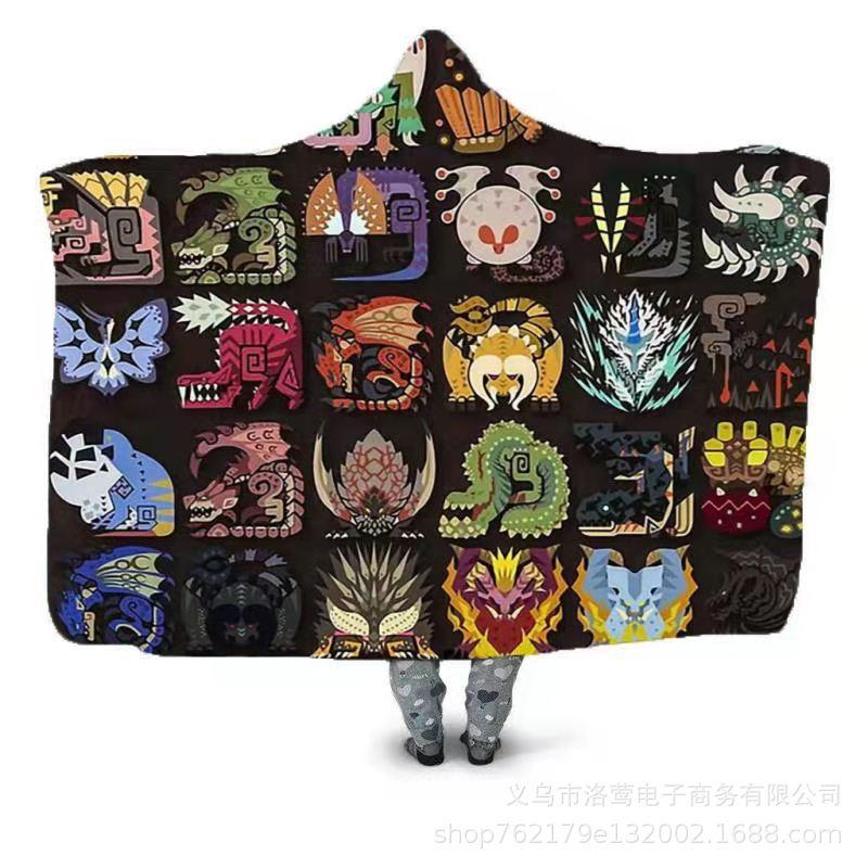 Homeliving Cape Style Sherpa Blanket-The same as picture-50*60(inch)-Free Shipping at meselling99