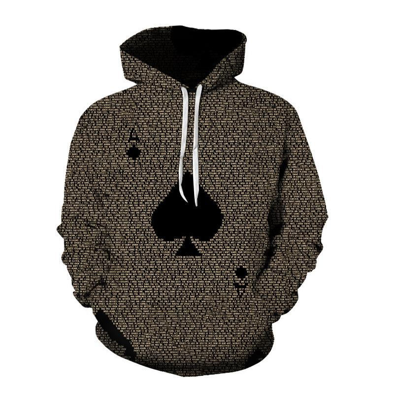 Plus Sizes 3D Print Halloween Fall Pullover Hoodies-STYLEGOING