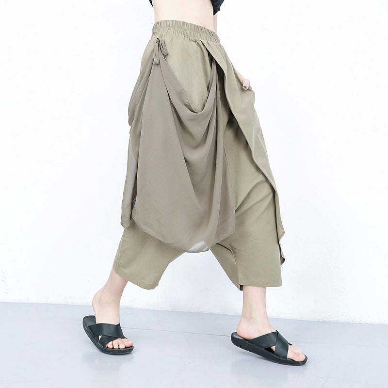 Designed Chiffon Harem Pants for Women