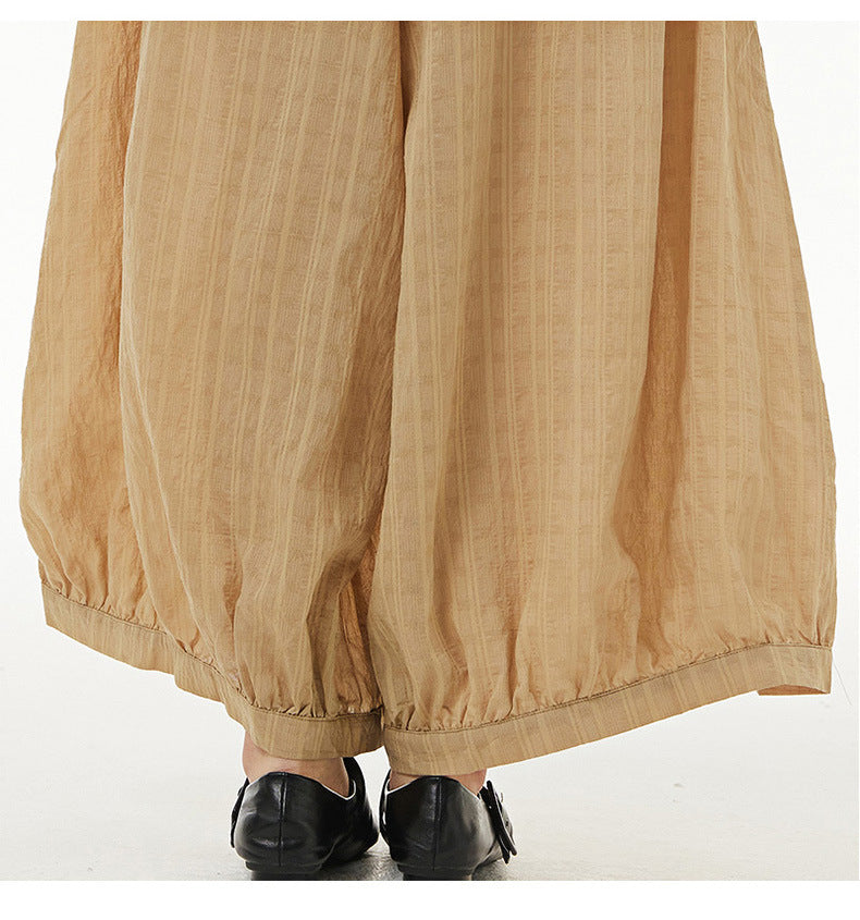 Vintage Designed Plus Sizes Summer Wide Legs Pants