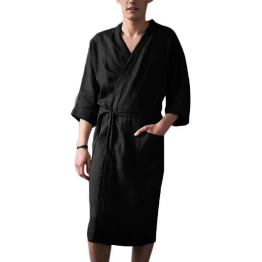 Comfortable Long Robe Sleepwear for Men