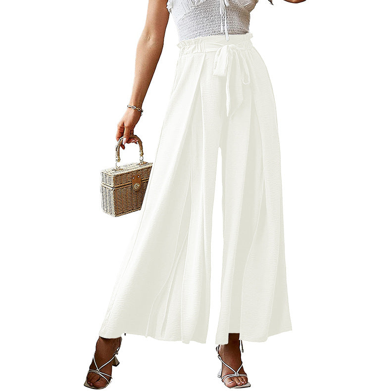 Summer High Waist Bowknot Women Pants