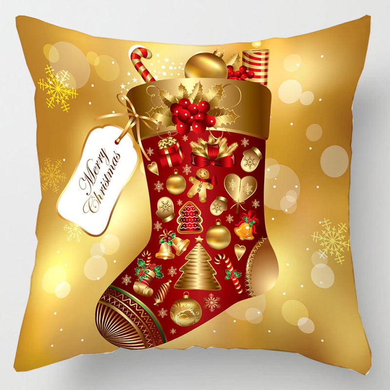 5pcs/Package Merry Christmas Santa Claus Pillow Case