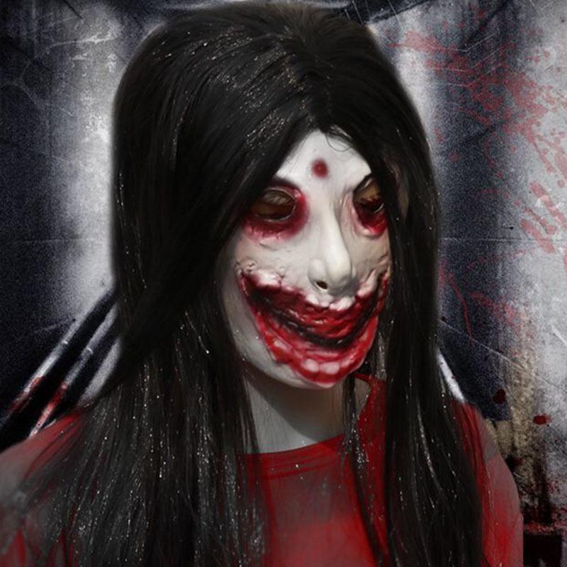 Halloween Horrible Room Escape Wigs&Mask Murder-STYLEGOING