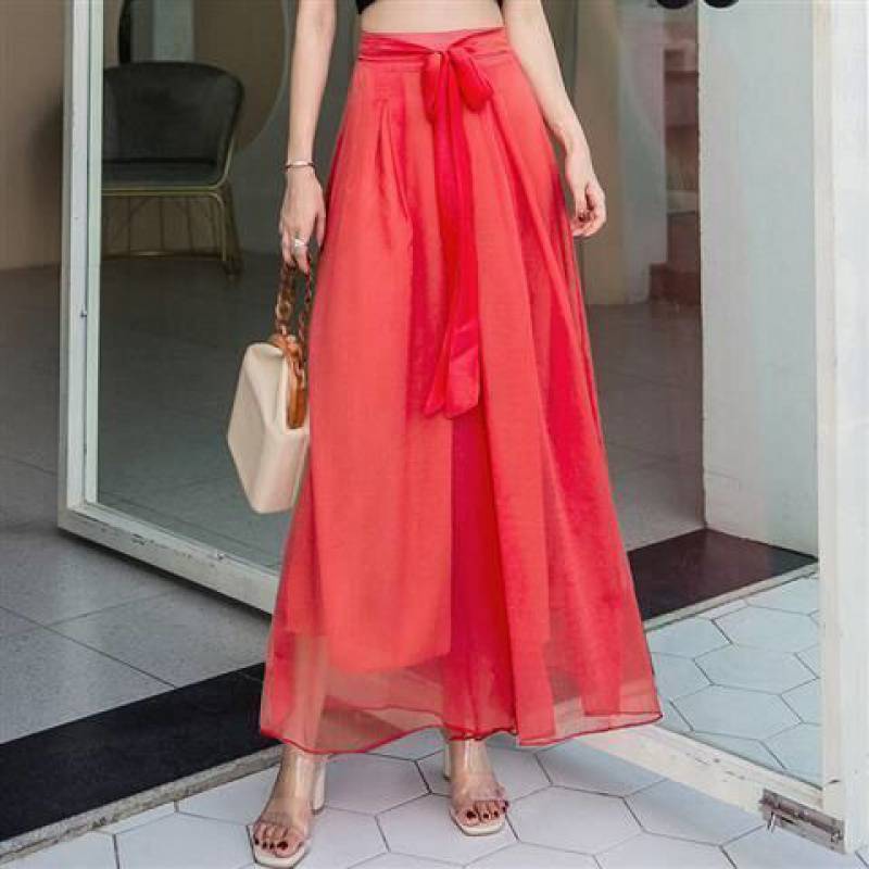 Summer High Waist Wide Legs Pants for Women