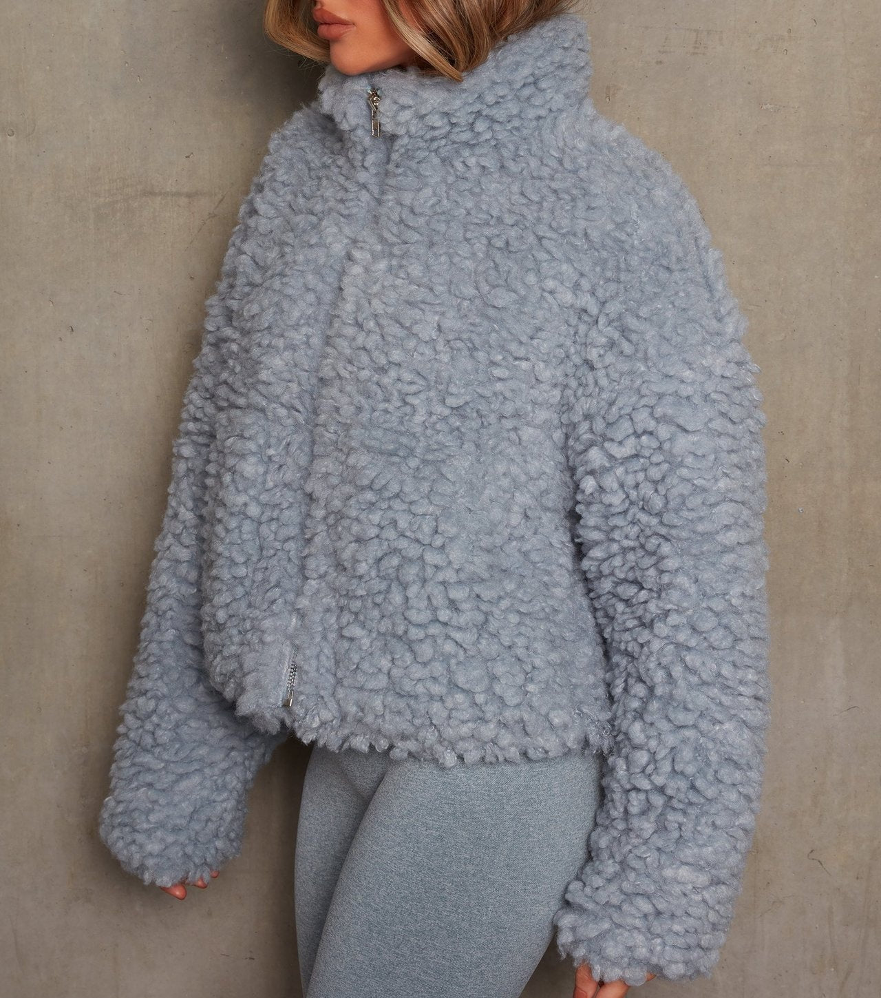 Women Faux Fur Winter Short Overcoat