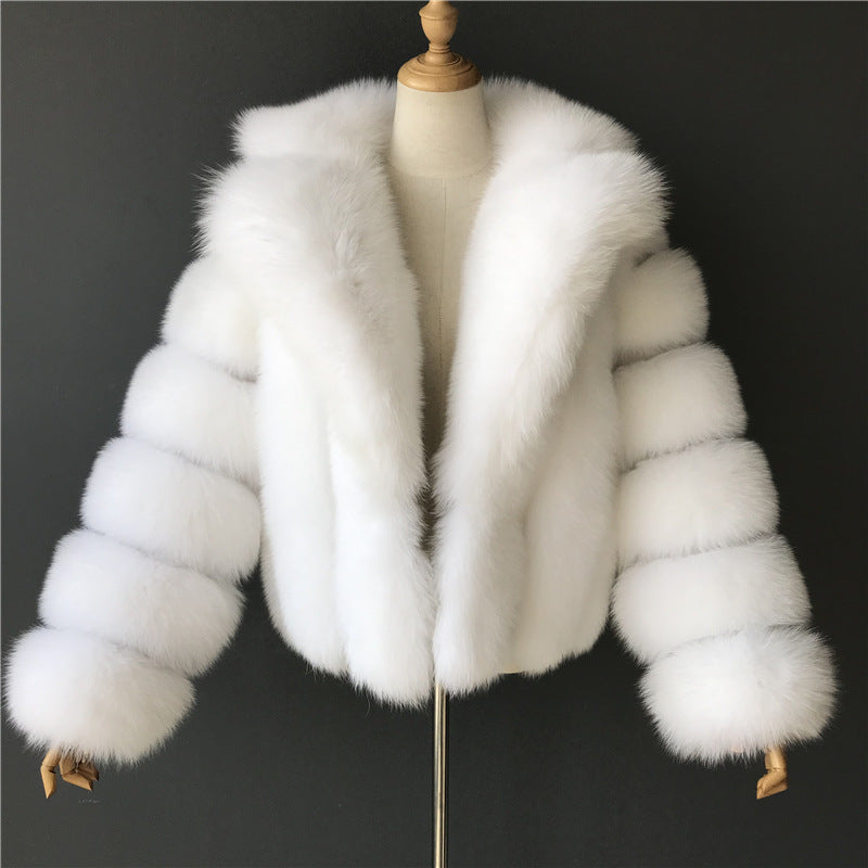 Fashion Artificial Fur Winter Short Coats for Women