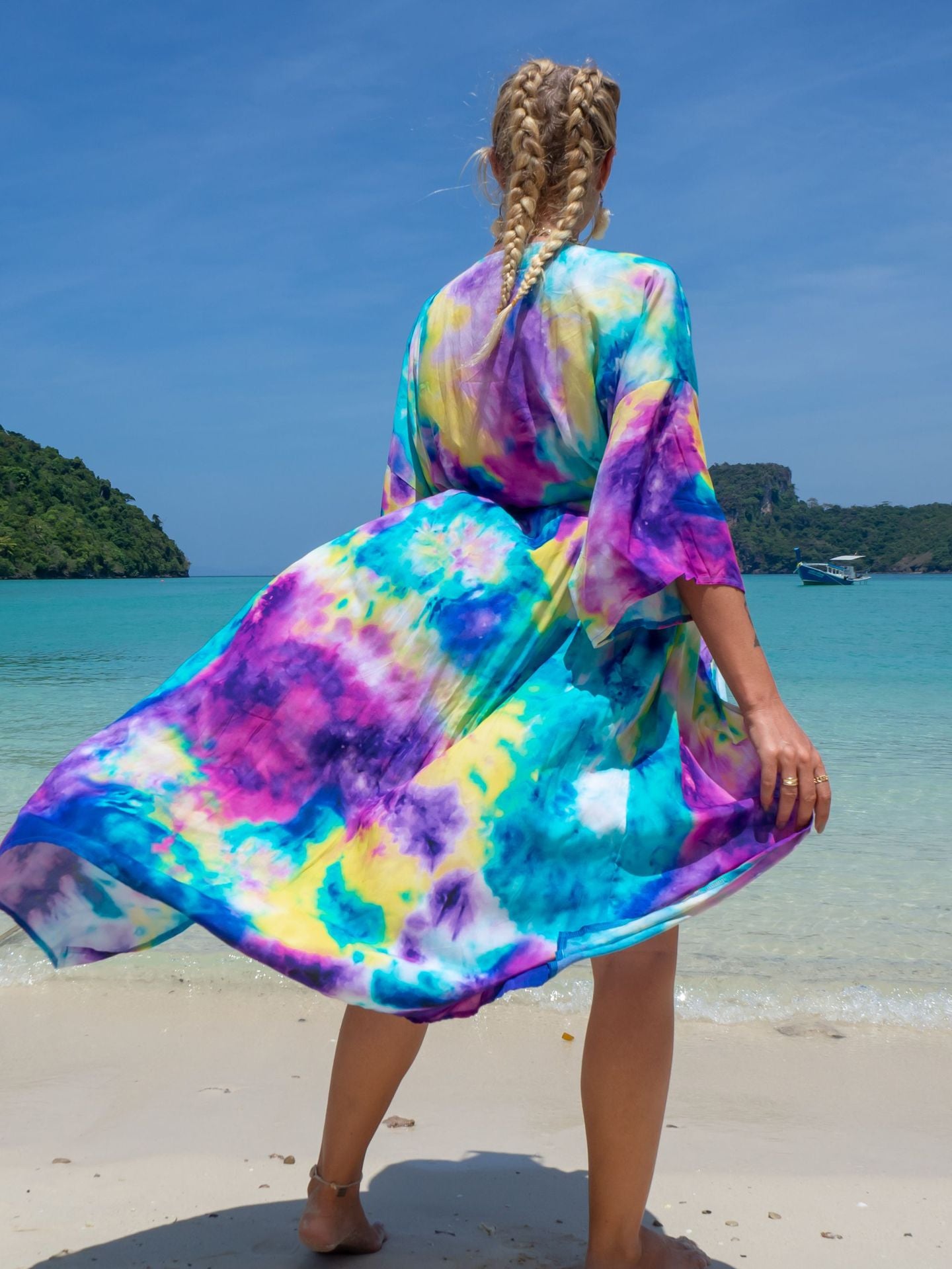 Fashion Floral Print Summer Kimono Beachwear Cover Ups