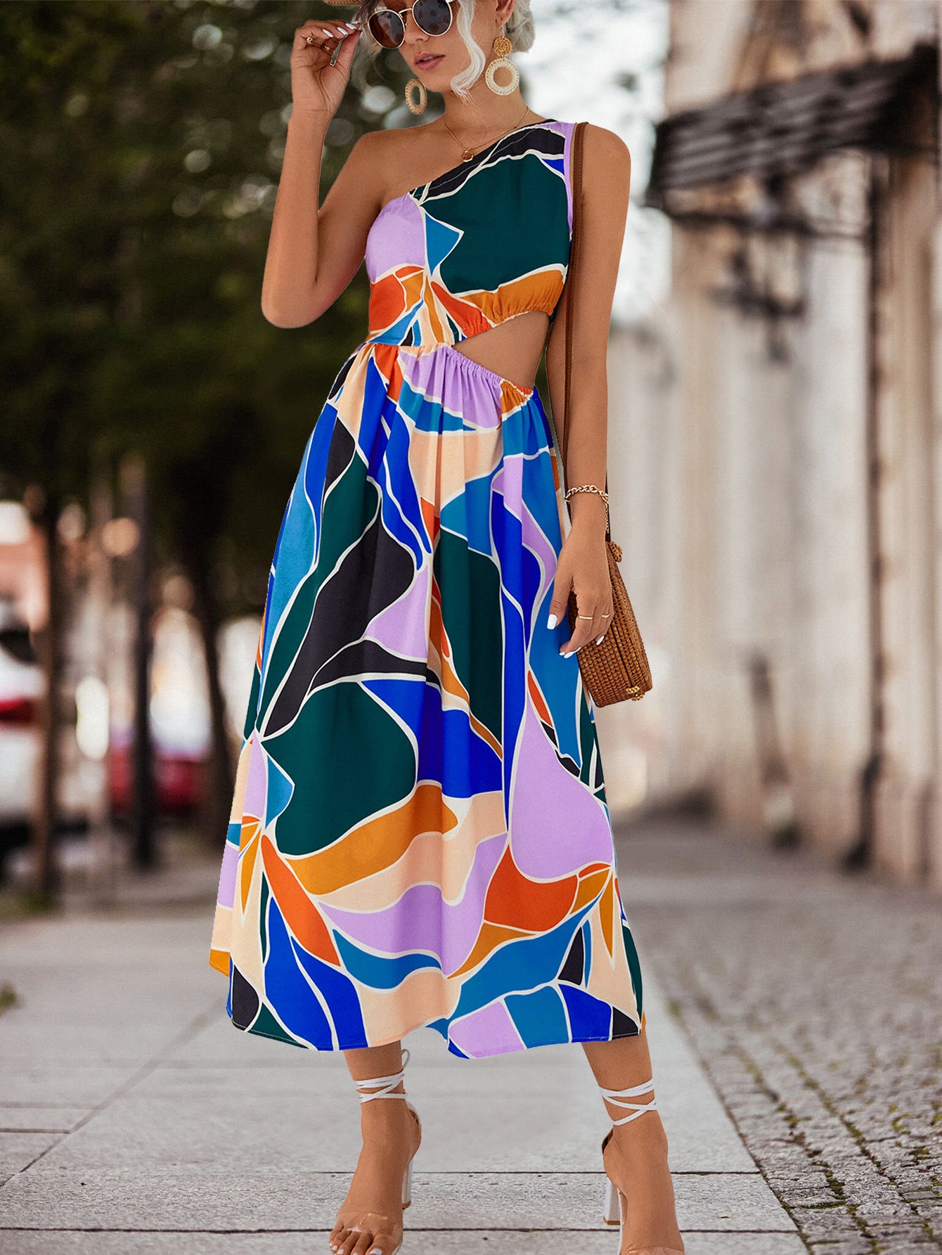 Sexy One Shoulder Summer Long Daily Dresses