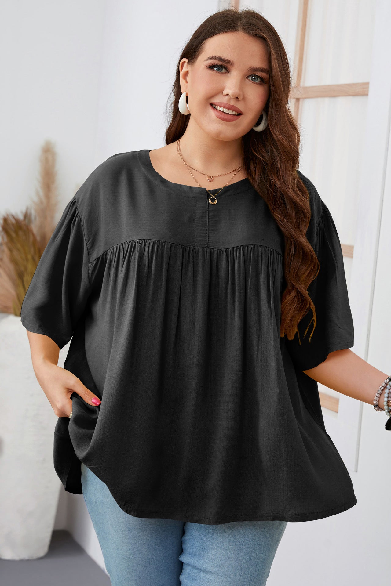 Fashion Plus Sizes Women Blouses