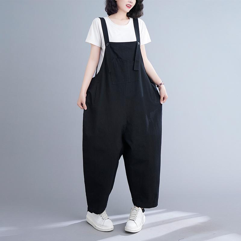 Summer Causl Loose Plus Sizes Jumpsuits-STYLEGOING
