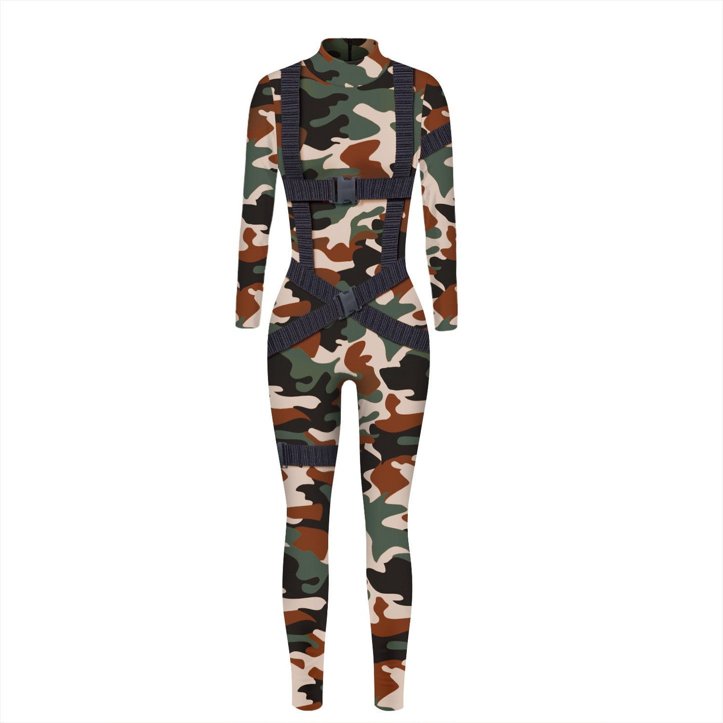 Happy Halloween Print Long Sleeves Jumpsuits Cosplay Costume