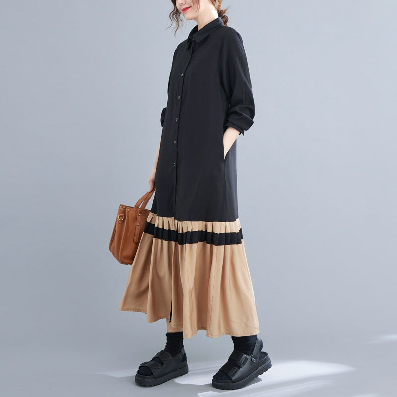 Plus Sizes Long Cozy Shirt Dresses for Women