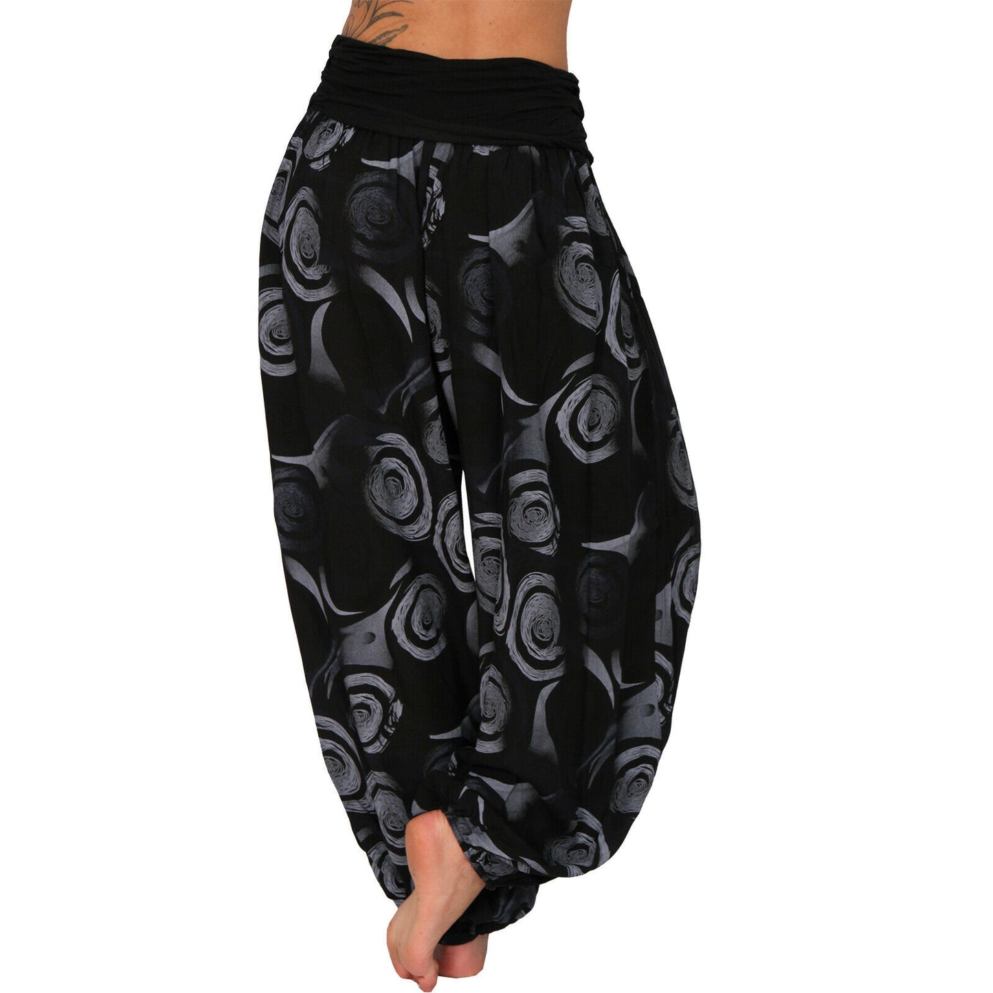 Casual Floral Print Women Harem Pants