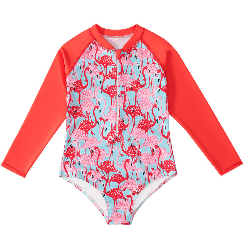 Long Sleeves Summer Beach Swimsuits for Girls