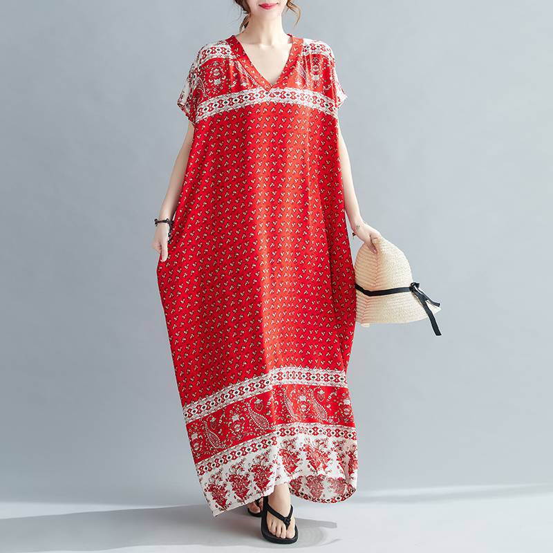 Women Summer Plus Sizes Long Dresses