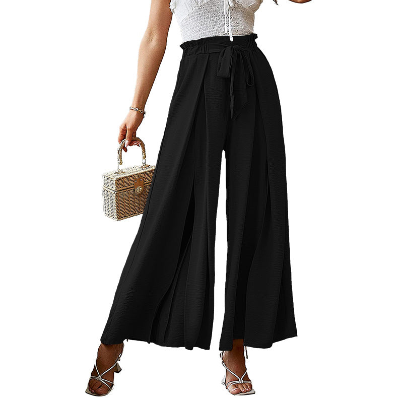 Summer High Waist Bowknot Women Pants