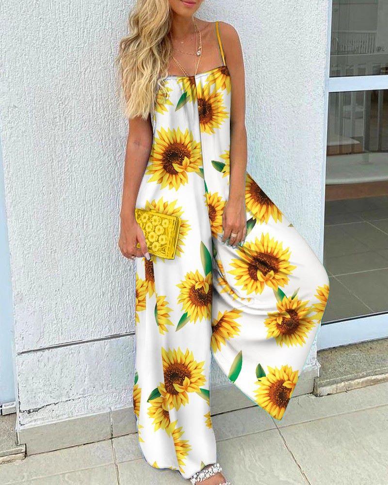 Casual High Waist Loose Jumpsuits-STYLEGOING