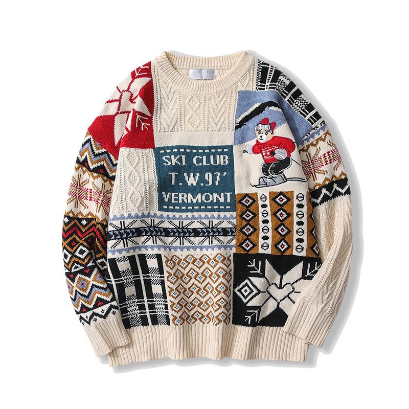 Winter Christmas Bear Casual Knitting Sweaters--Free Shipping at meselling99