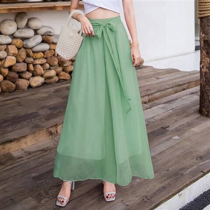 Summer High Waist Wide Legs Pants for Women