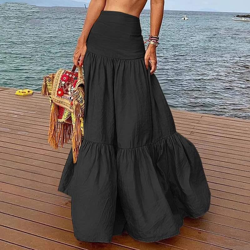Plus Sizes High Waist Beach Skirts-STYLEGOING