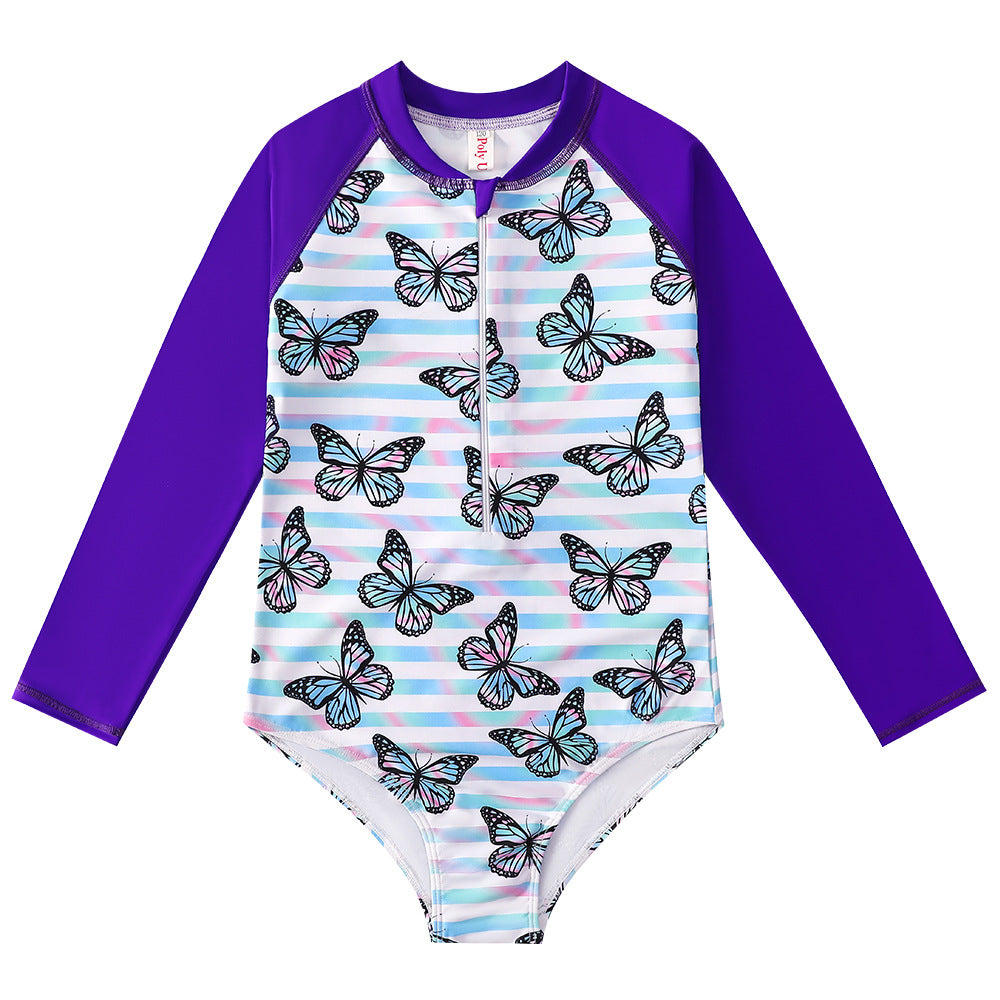 Long Sleeves Summer Beach Swimsuits for Girls