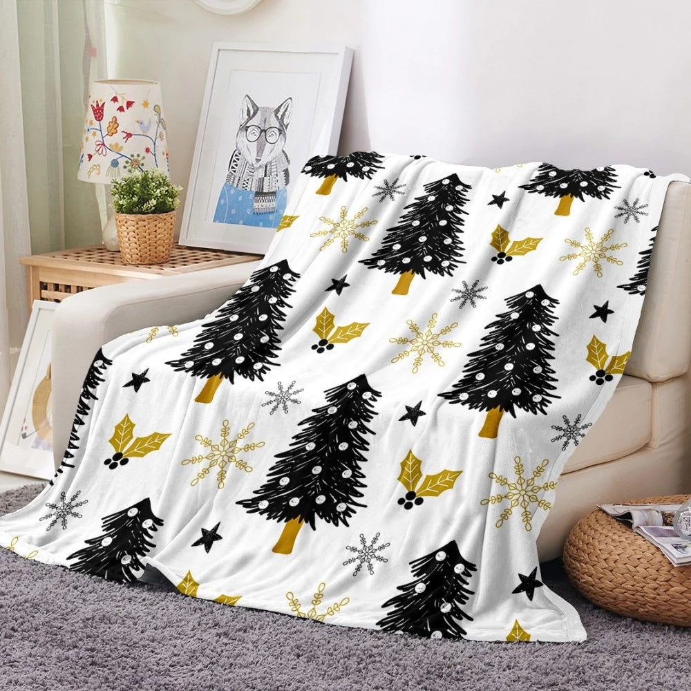 Merry Christmas Design Casual Fleece  Blankets
