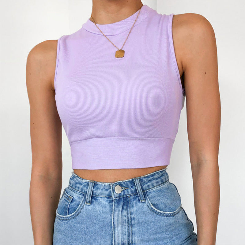 Sexy Backless Bow Design Sleeves Crop Tops
