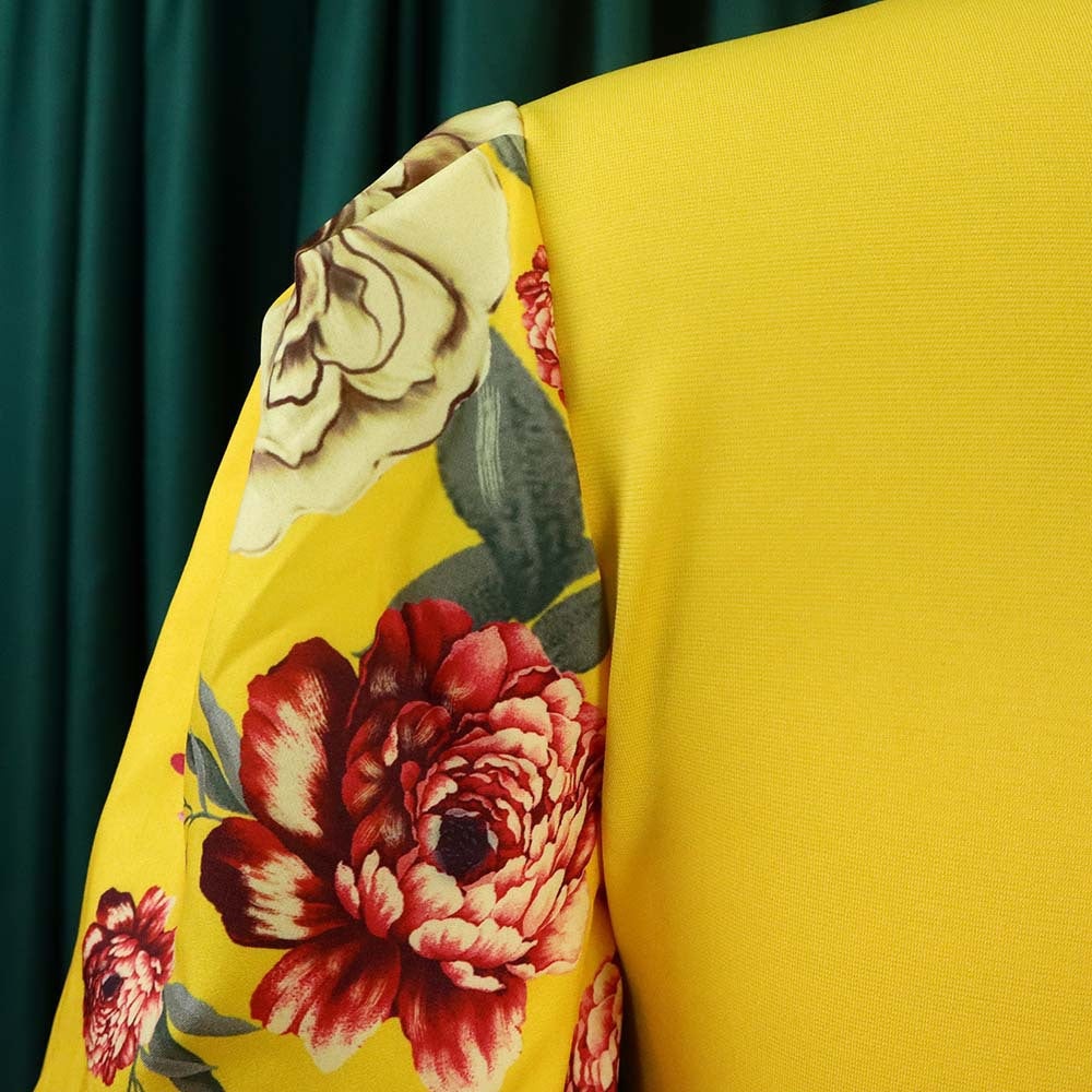 Classy Floral Print Plus Sizes Dresses for Women