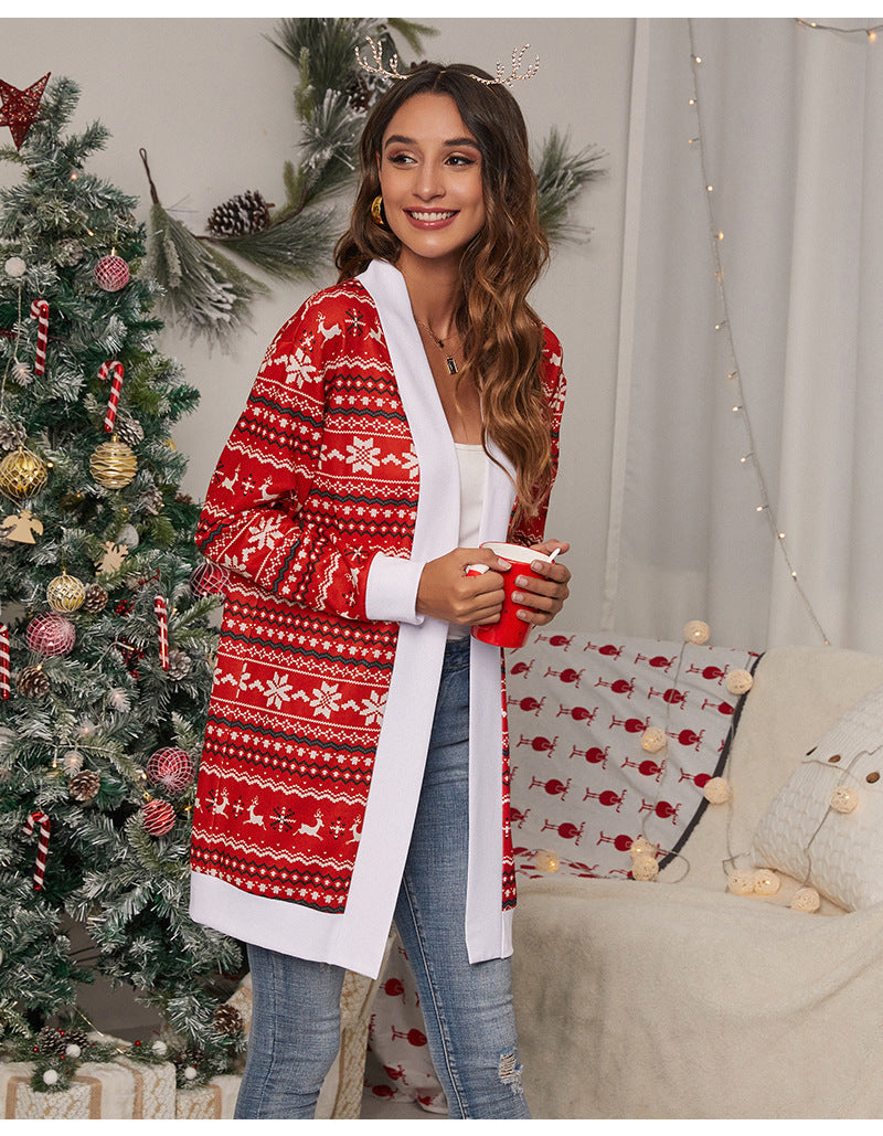 Christmas Knitted Coats for Women