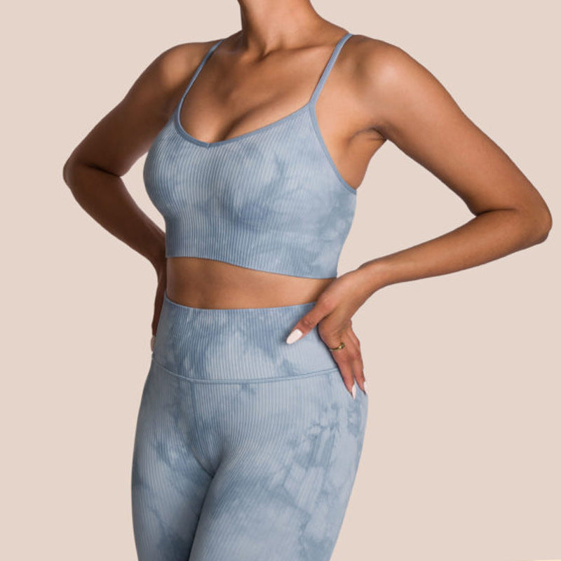 Sexy Fast Drying Dyed Yoga Sets for Women