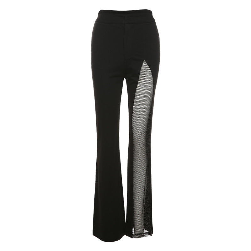 Fashion Gauze High Waist Casual Trumpet Pants