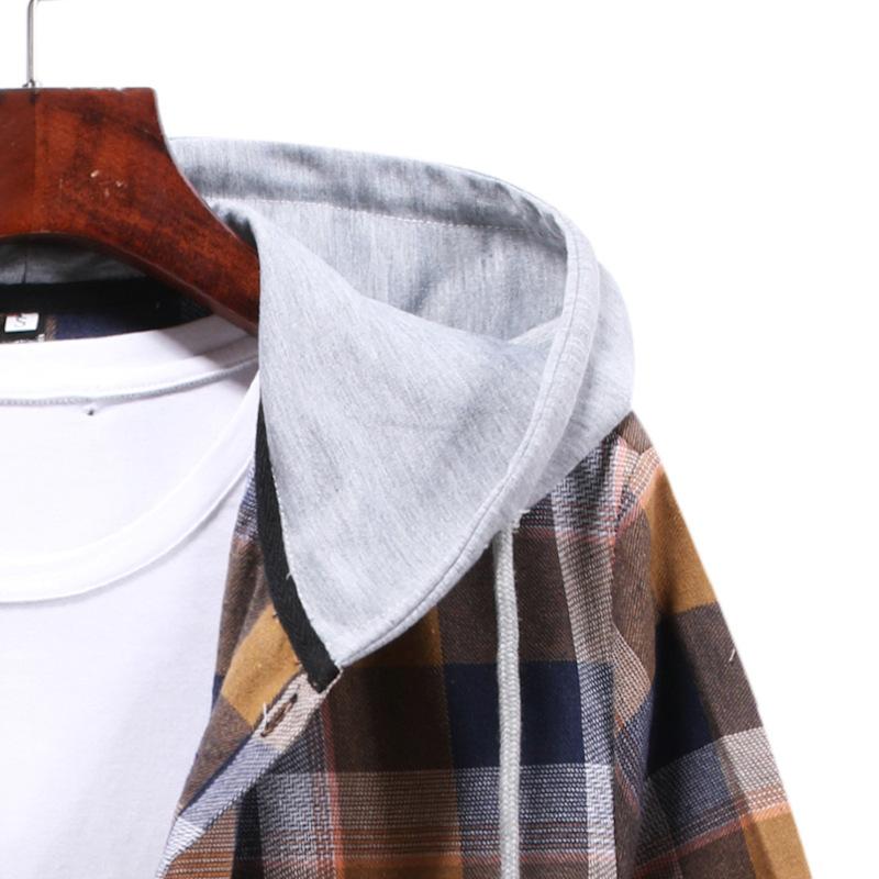 Casual Plaid Fall Men Long Sleeves Shirts