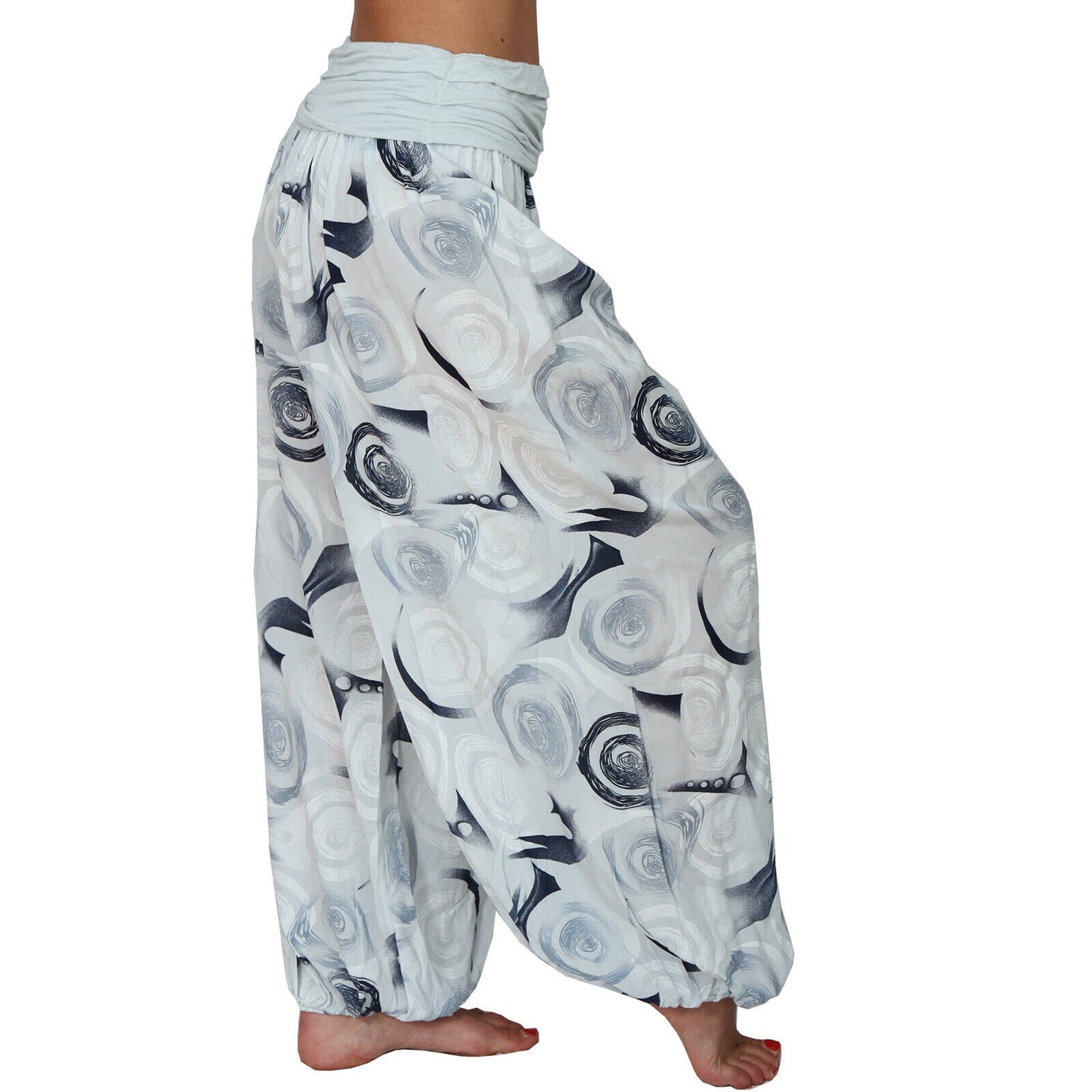 Casual Floral Print Women Harem Pants