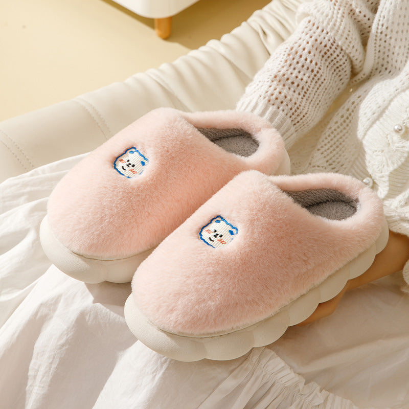 Comfortable Winter Plush Slippers for Couple