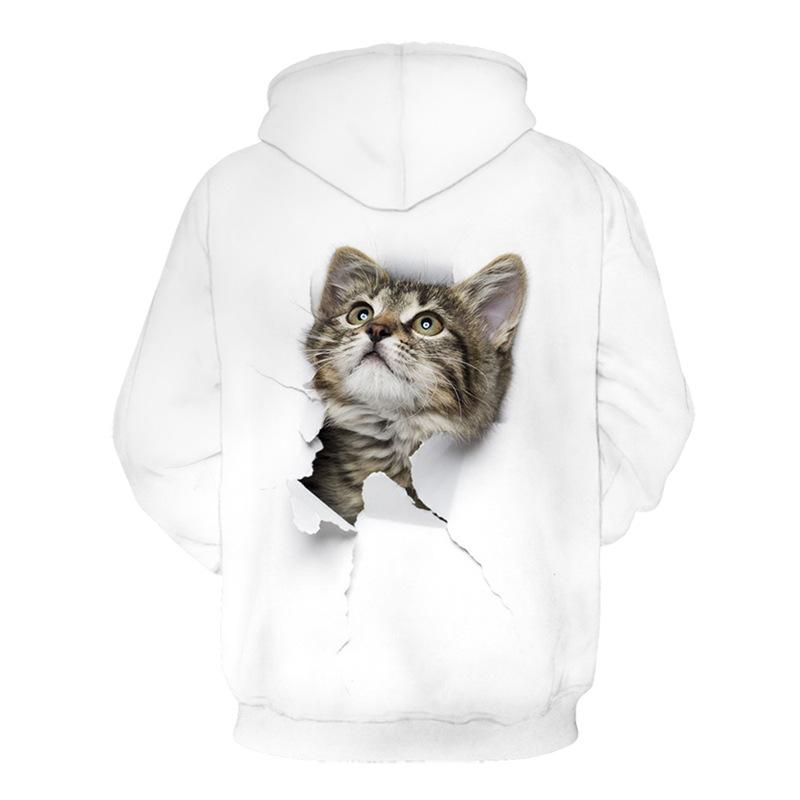 Casual Round Neck 3D Print Hoodies for Lovers-STYLEGOING