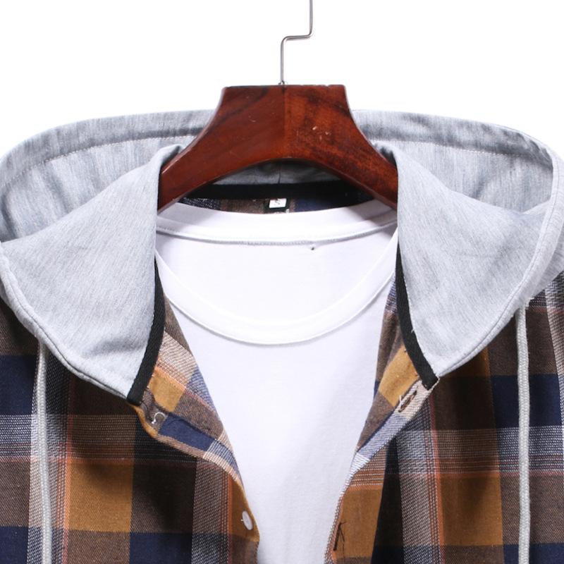 Casual Plaid Fall Men Long Sleeves Shirts