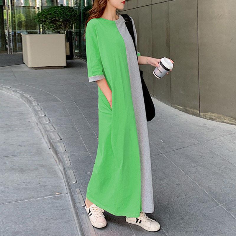 Super Plus Sizes Loose Long Maxi Dresses-STYLEGOING