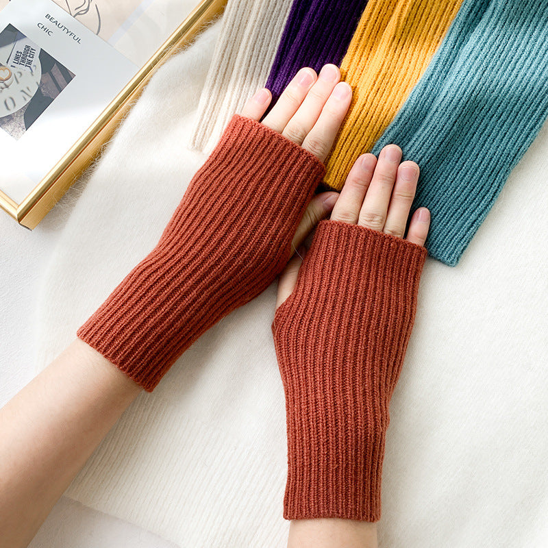 2 pairs/Set Winter Warm Knitted Gloves