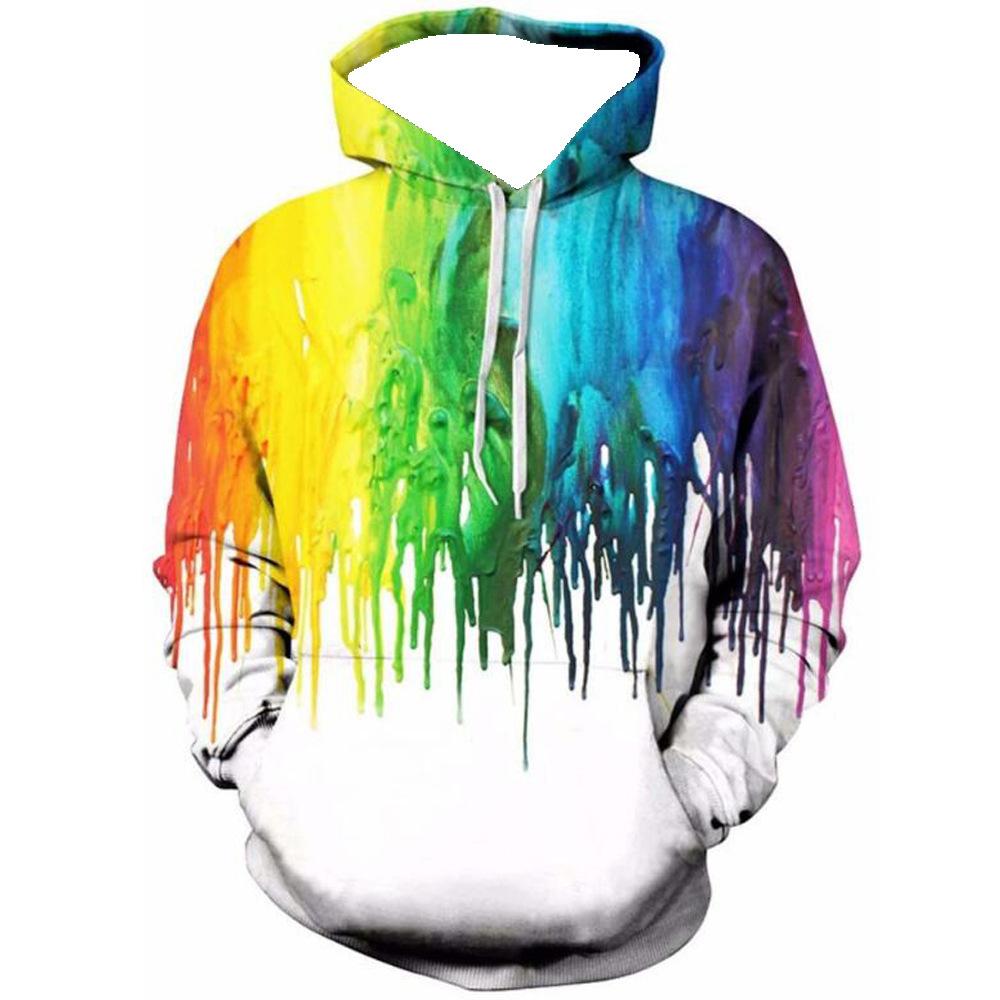 Casual Round Neck 3D Print Hoodies for Lovers-STYLEGOING
