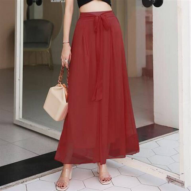 Summer High Waist Wide Legs Pants for Women