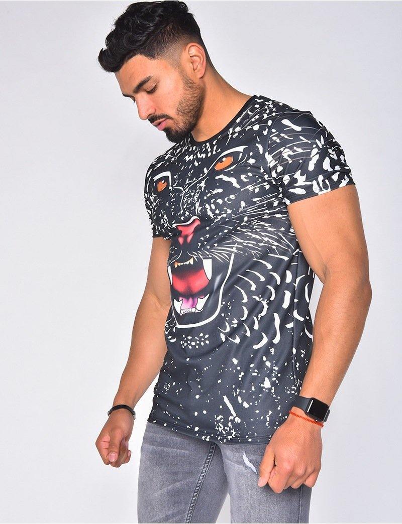 New Leopard Head Print Short Sleeves T-shirts-STYLEGOING