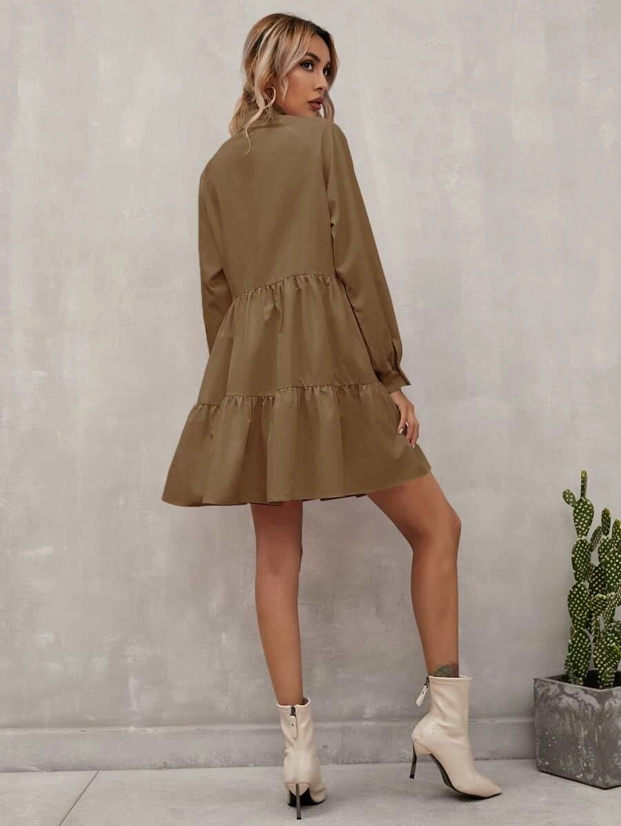 Casual Long Sleeves Daily Dresses