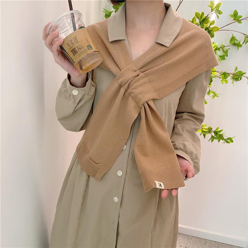 Fashion Women Cross Knitting Cape