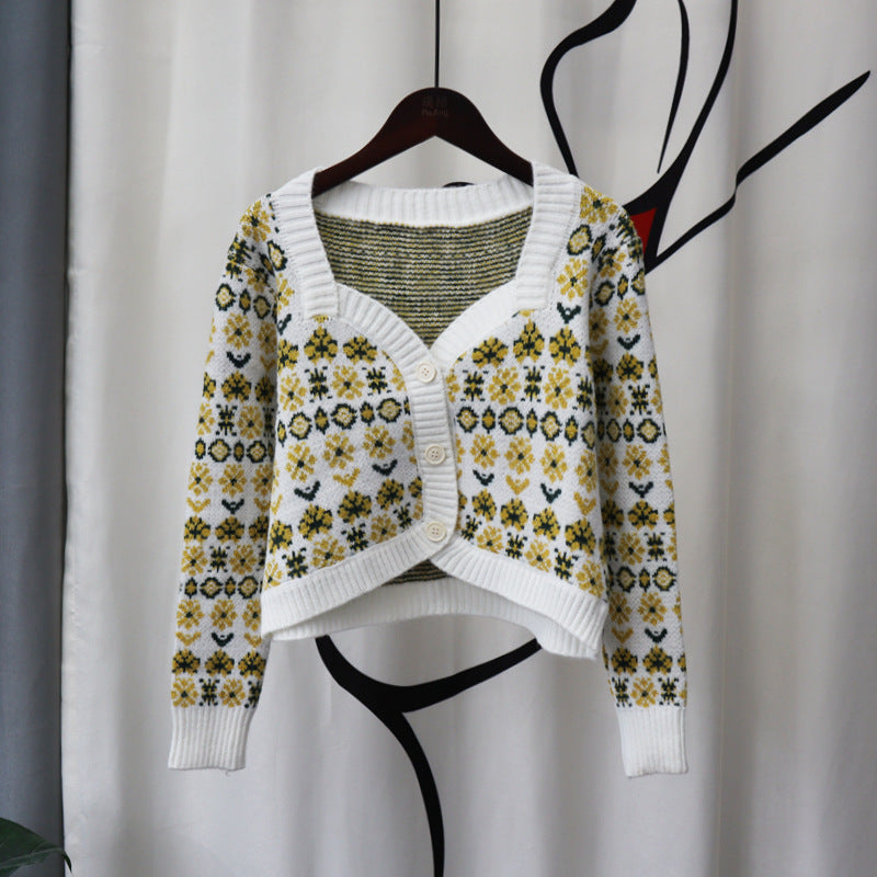 Vintage Designed Knitted Cardigan Sweaters