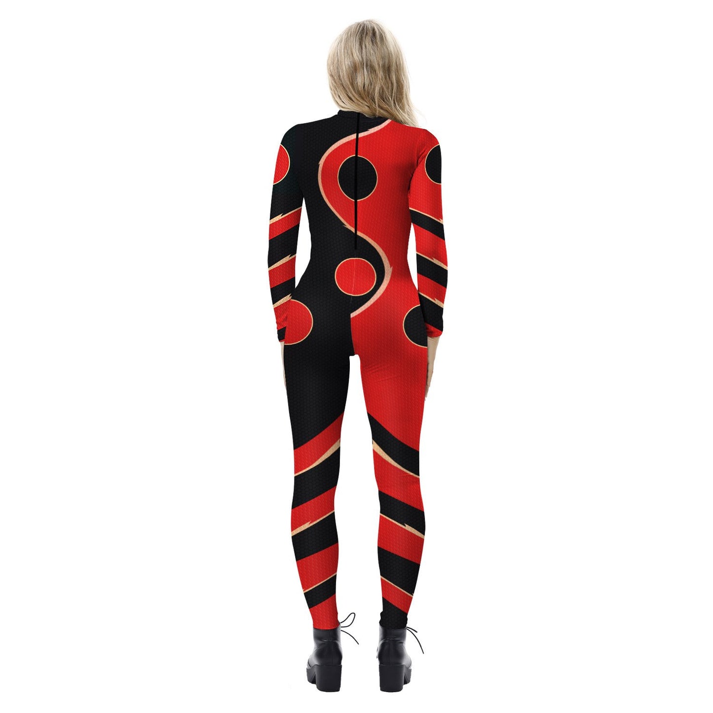 Happy Halloween Print Long Sleeves Jumpsuits Cosplay Costume