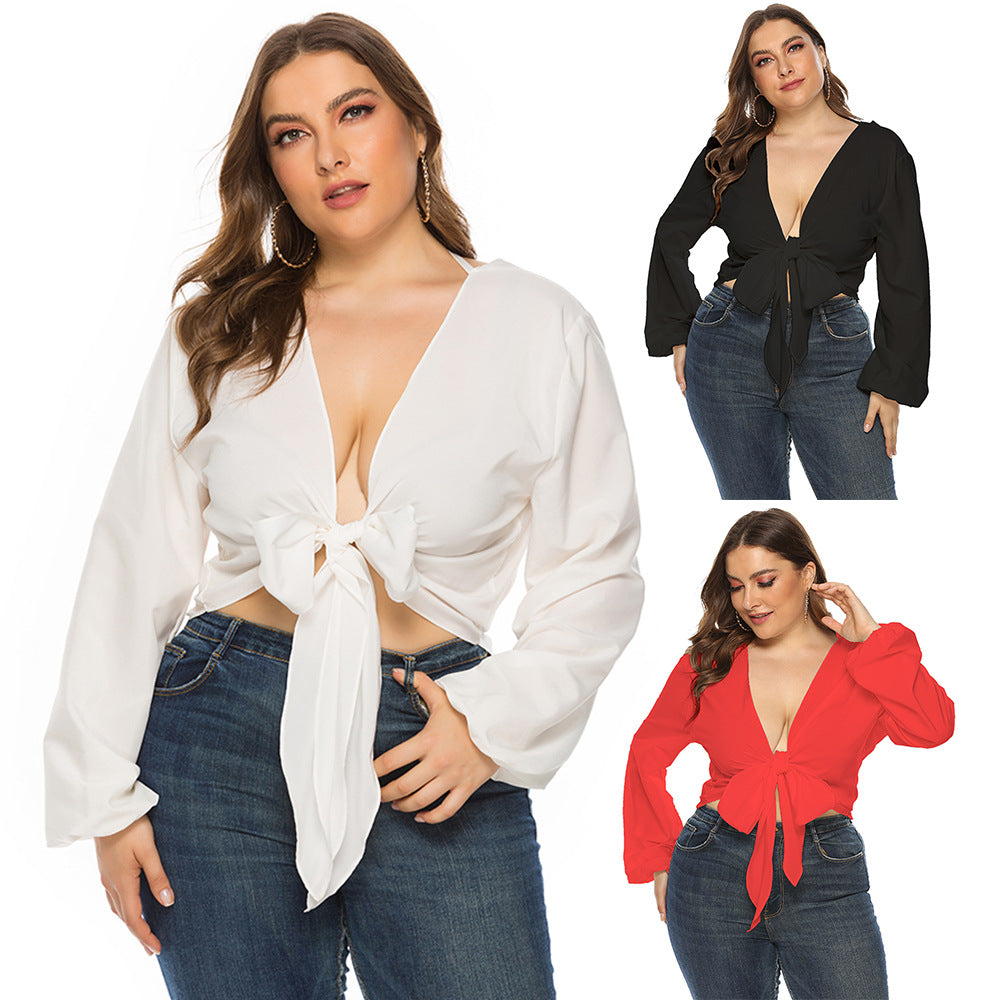 Sexy Summer Women Plus Sizes Shirts